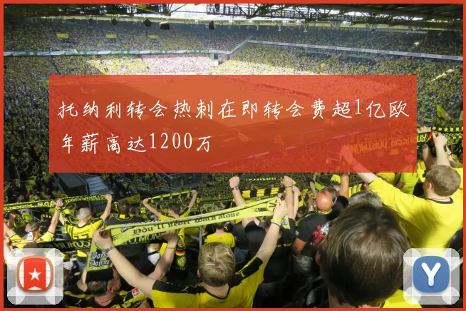 托纳利转会热刺在即转会费超1亿欧年薪高达1200万